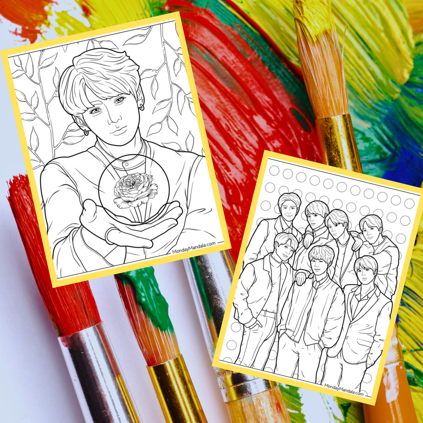 KPop BTS Coloring Book