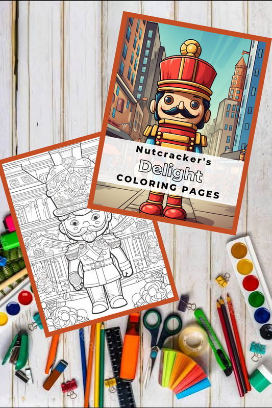 Nutcracker Delight Coloring Book for Kids and Adults